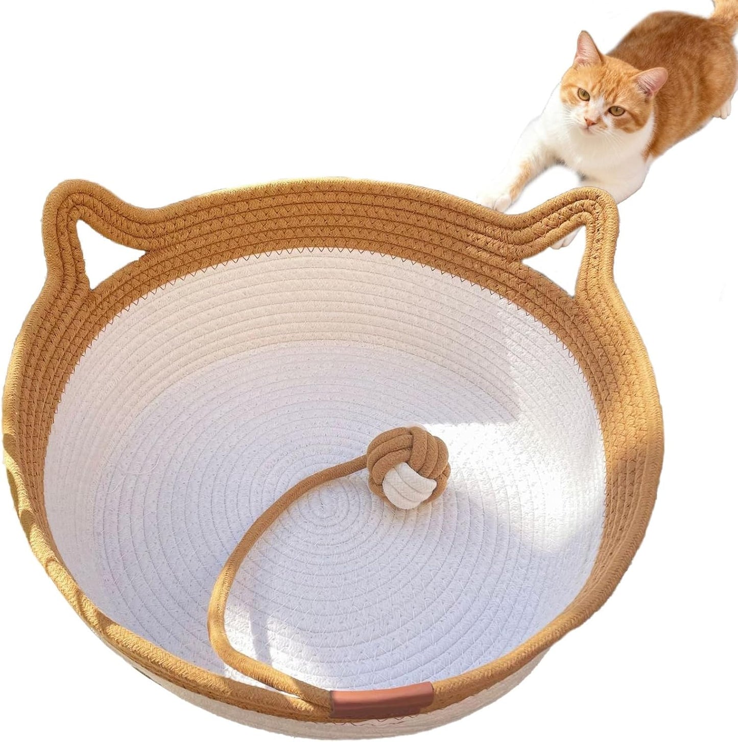 FHKPET Instinct Basket large round cat bed front view