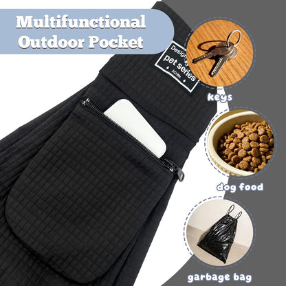 Side profile of Axearte breathable pet papoose carrier bag