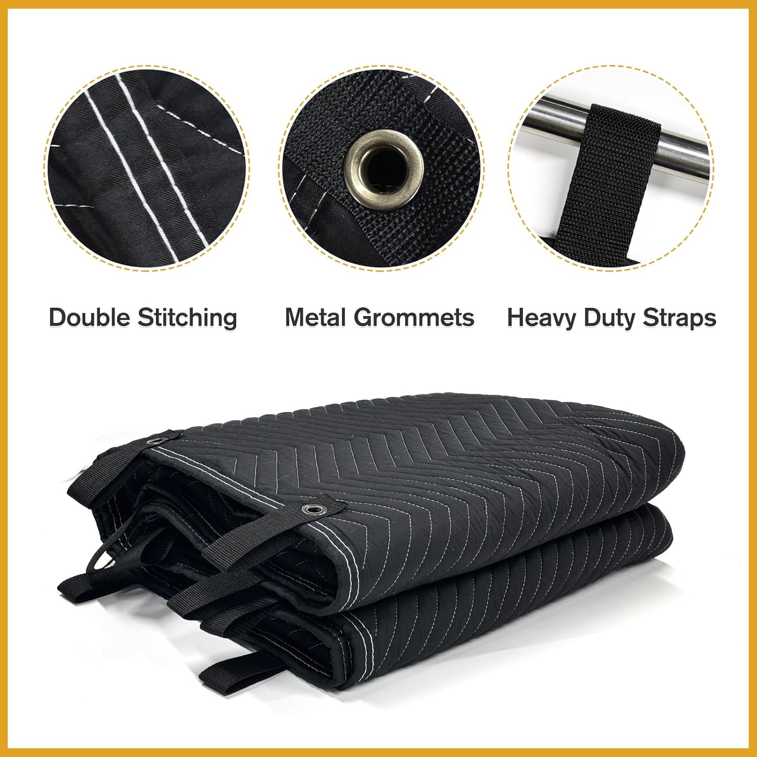JZHLLA sound absorbing blanket used as a blackout light blocker over a basement window.