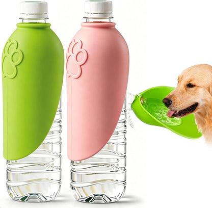 Portable Dog Water Bottle Attachment, Slip-On Pet Water Bowl for Walks | Silicone Dog Drink Dispenser, Fits Standard Water Bottles,Ideal For Daily Walks & Travel, Quick Rinse & Easy Setup - Image 9