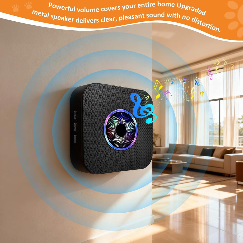 Components of the Ownpets smart dog training doorbell system.