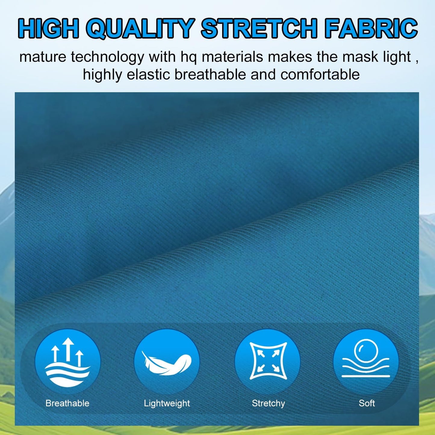 Youven UV protection horse face cover fabric texture