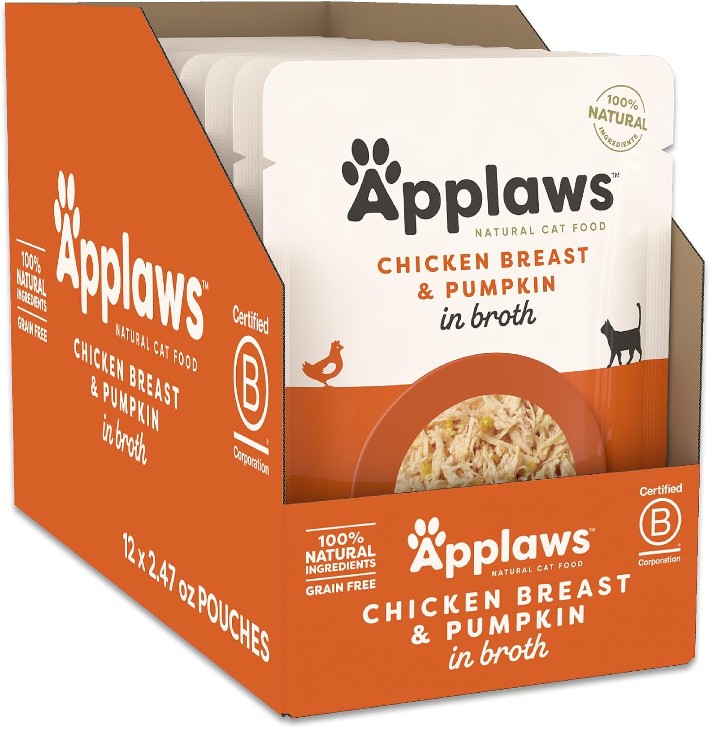 Applaws Natural Wet Cat Food in Broth, Limited and Natural Ingredients, High Protein with No Artificial Additives, Fish Variety Selection in Broth (12 x 2.47oz Pouches) - Image 15