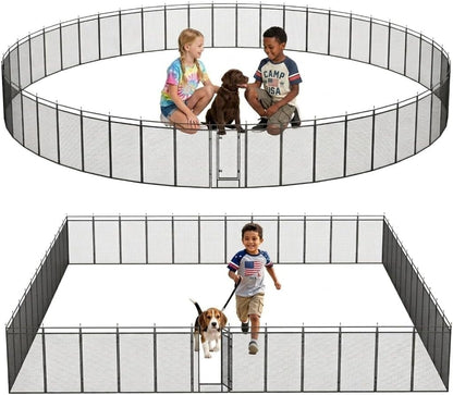 Dog Fence Outdoor for Yard, 40" Height 16 Panels Metal Dog Fence for Dogs, Portable & Foldable Dog Pen, Wireless Dog Playpen Alternative, Temporary Dog Fence for RV Camping, Indoor Outdoor Use - Image 12