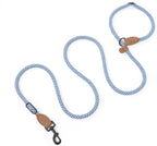 Mile High Life Double Dog Leash - Hands Free, Multifunctional Dual Dog Leash, 360 degrees Swivel, Leather Tailored Connection for Two Dogs (Black Khaki, 8FT) - Image 10