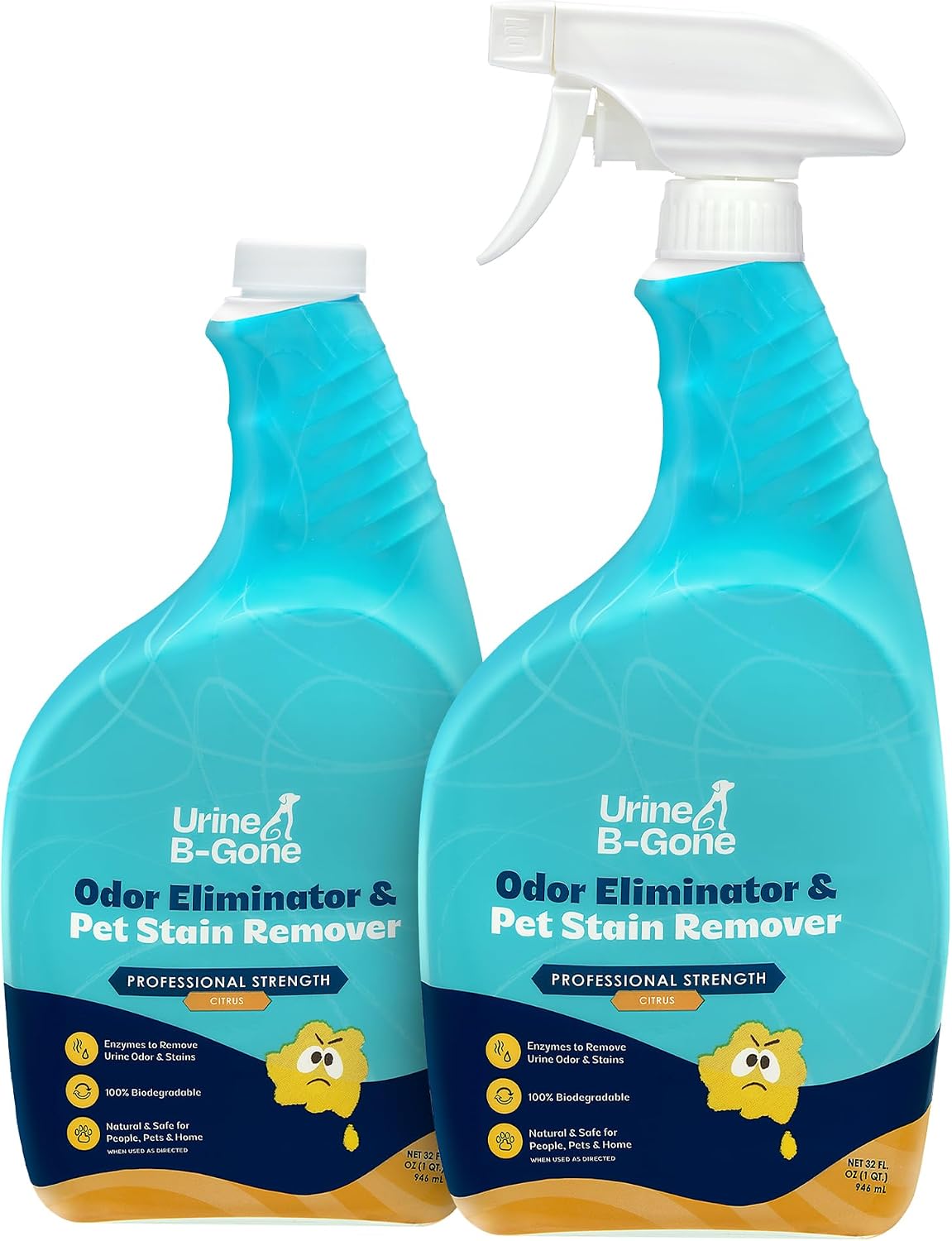 Urine B-Gone, Professional Enzyme Odor Eliminator & Pet Stain Remover, Human, Cat & Dog Urine Cleaner, Effective on Laundry, Carpets & More, Lavender Scent, 1 Gallon - Image 15