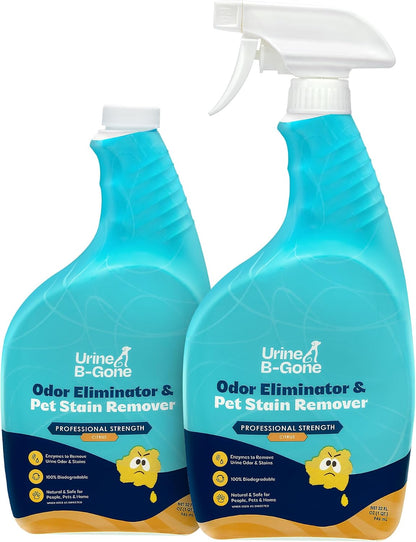 Urine B-Gone, Professional Enzyme Odor Eliminator & Pet Stain Remover, Human, Cat & Dog Urine Cleaner, Effective on Laundry, Carpets & More, Lavender Scent, 1 Gallon - Image 15