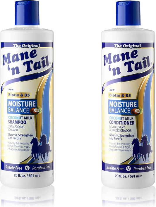 Mane 'n Tail Moisture Balance Shampoo and Conditioner 20 fluid ounce set front view
