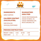 PAWUP Freeze Dried Pumpkin Treats for Dogs & Cats - Single Ingredient High Fiber Dog Food Topper for Digestion & Gut Health, Natural Pet Snacks for Sensitive Stomachs, 1.58 oz - Image 9