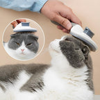 Stainless steel bristles with protective massage particles for dogs and cats.