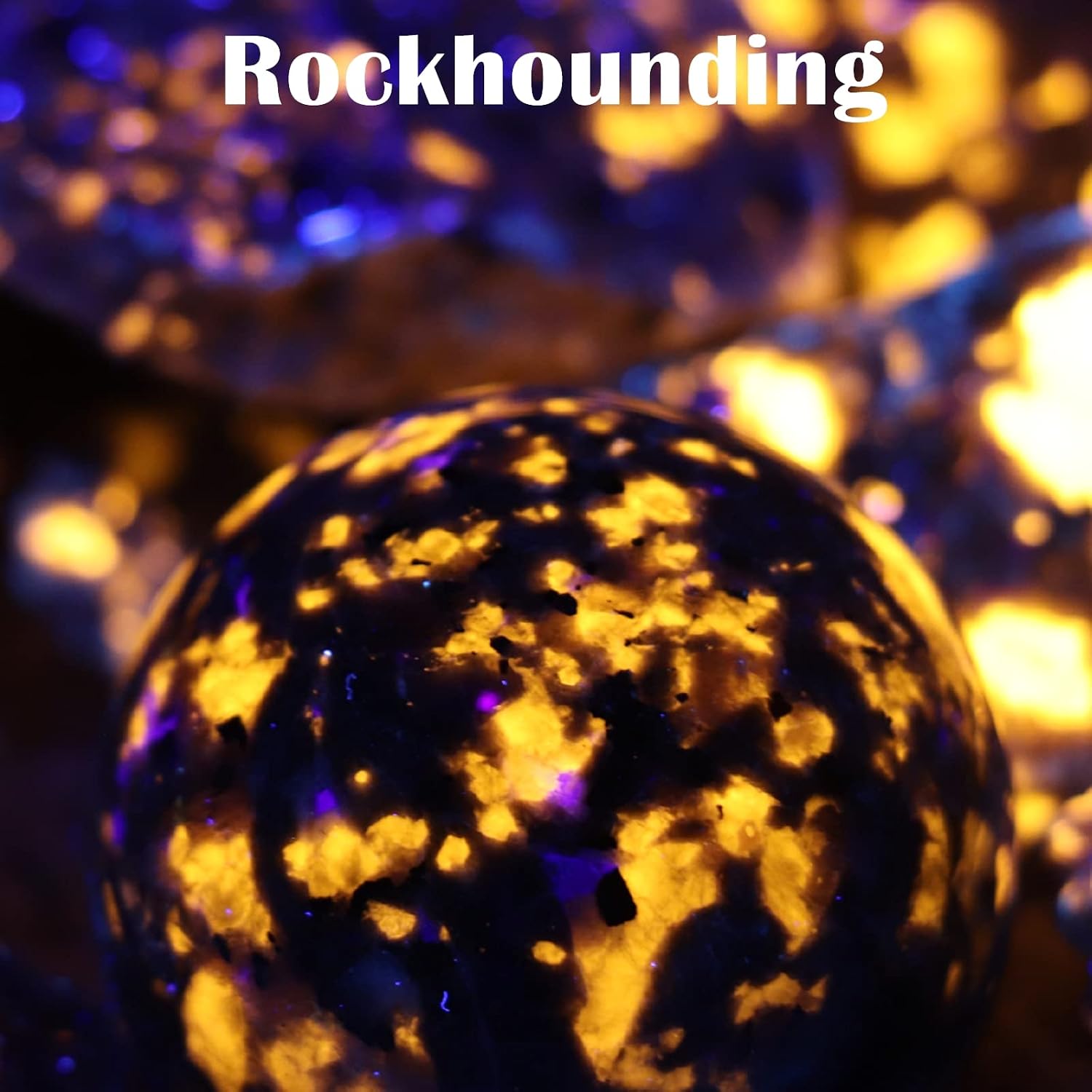 LUMENSHOOTER 365nm ultraviolet flashlight curing craft resin quickly on a workstation.