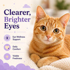 Authentic USA imported PrimalCat tuna flavor chewable pet supplement for clear feline eyes and tear stain prevention.