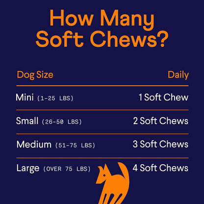 USA imported premium dog multivitamin chews container on a clean background.