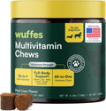 Wuffes 23-in-1 dog multivitamin soft chews front view of container
