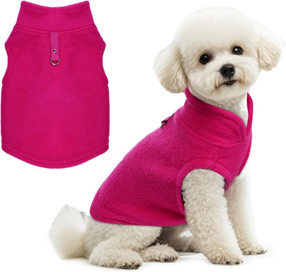 Rbenxia dog sweater with leash ring machine washable dog clothes