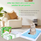 Claw protection cardboard barrier insert next to the MED litter liner.