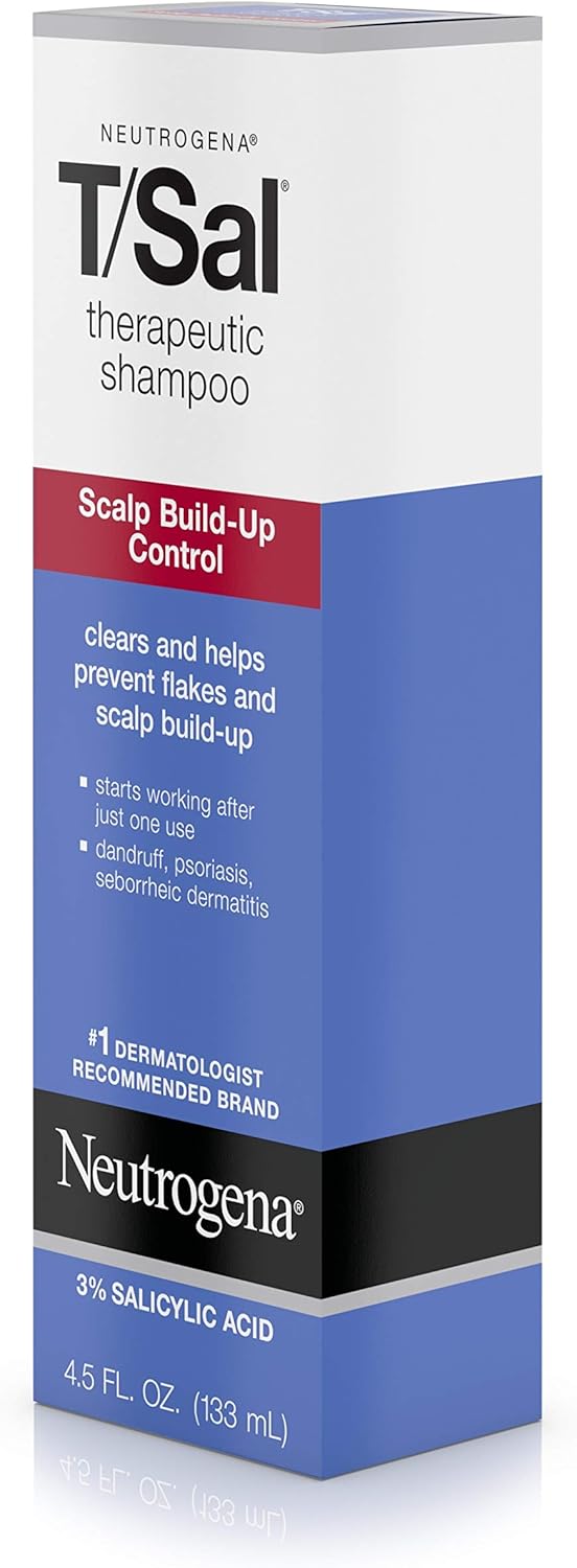 Neutrogena T/Sal Therapeutic Shampoo, Scalp Build-Up Control 4.5 oz, 130 fl oz - Image 11