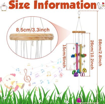 WinnerWhy bird enrichment wind chime front view