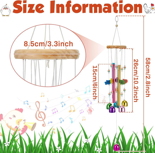 WinnerWhy bird enrichment wind chime front view