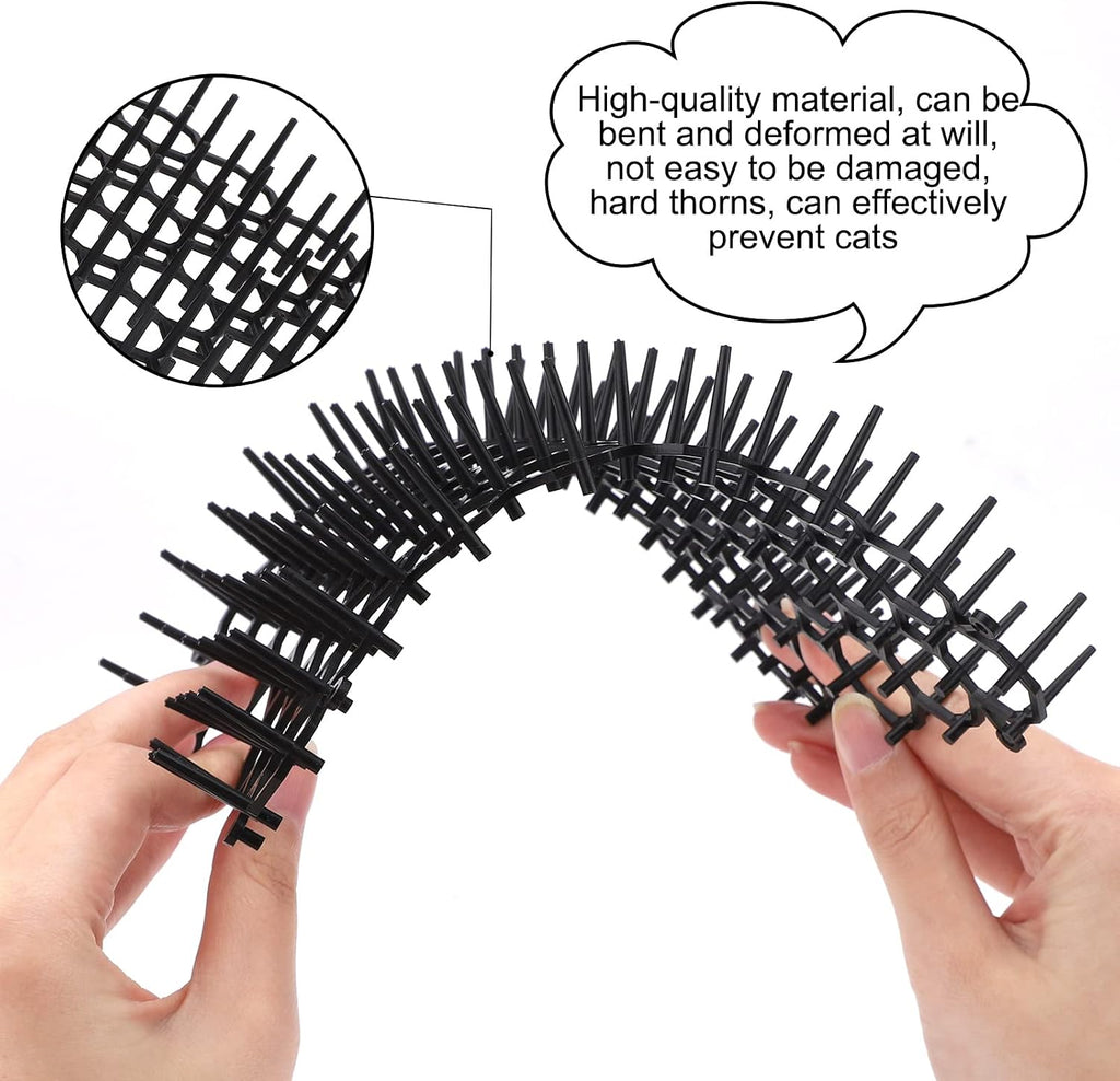 Close up detail of TSLBW humane plastic spikes