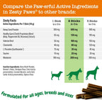 USA imported calming dental treats for hyperactive dogs close up