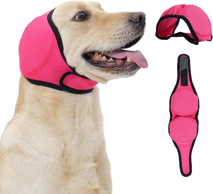 Leotrag Dog Head Wrap in rose red front view
