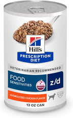 Hill's Prescription Diet z/d Skin/Food Sensitivities Wet Dog Food, Hydrolyzed Chicken, 5.5 oz. Cans, 24-Pack - Image 13