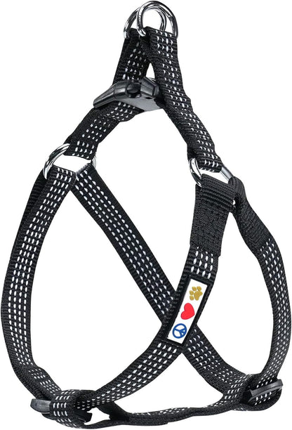 Pawtitas Multicolor Step-in Dog Harness - Adjustable No-Pull Vest for Puppies to Seniors, Safe & Comfortable S Blue/Teal/Yellow - Image 11
