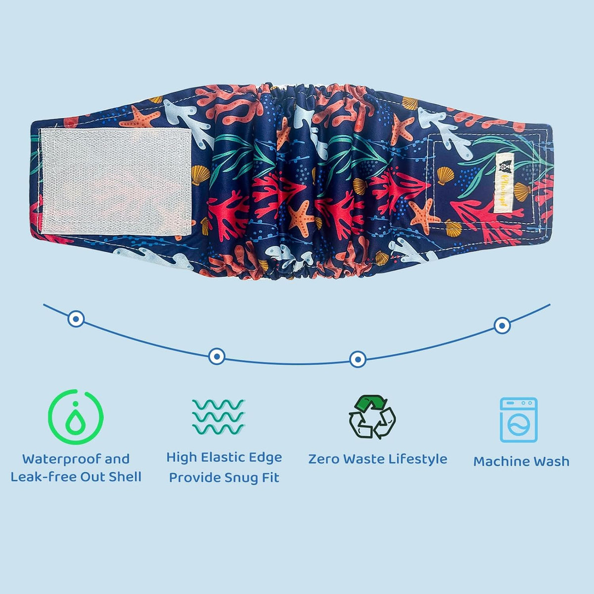 BLIWINPT high absorbing dog wraps size large waterproof outer layer demonstration