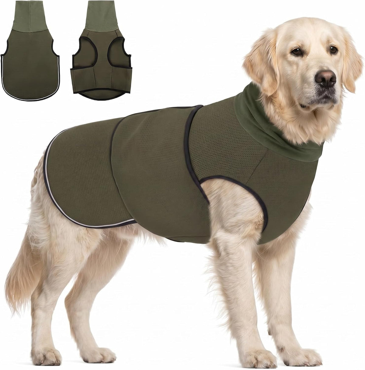 AOFITEE Dog Anxiety Vest, Dog Anxiety Calming Hoodie, Pet Thunder Jacket Calming Shirt for Fireworks, Thunder, Travel, Separation, Noise Block & Ear Protection Recovery - Image 9