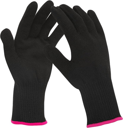 Dimeho heat resistant gloves front view for hair styling protection