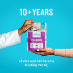 Close-up of the crunchy and creamy chicken flavored VetIQ cat treats for picky eaters