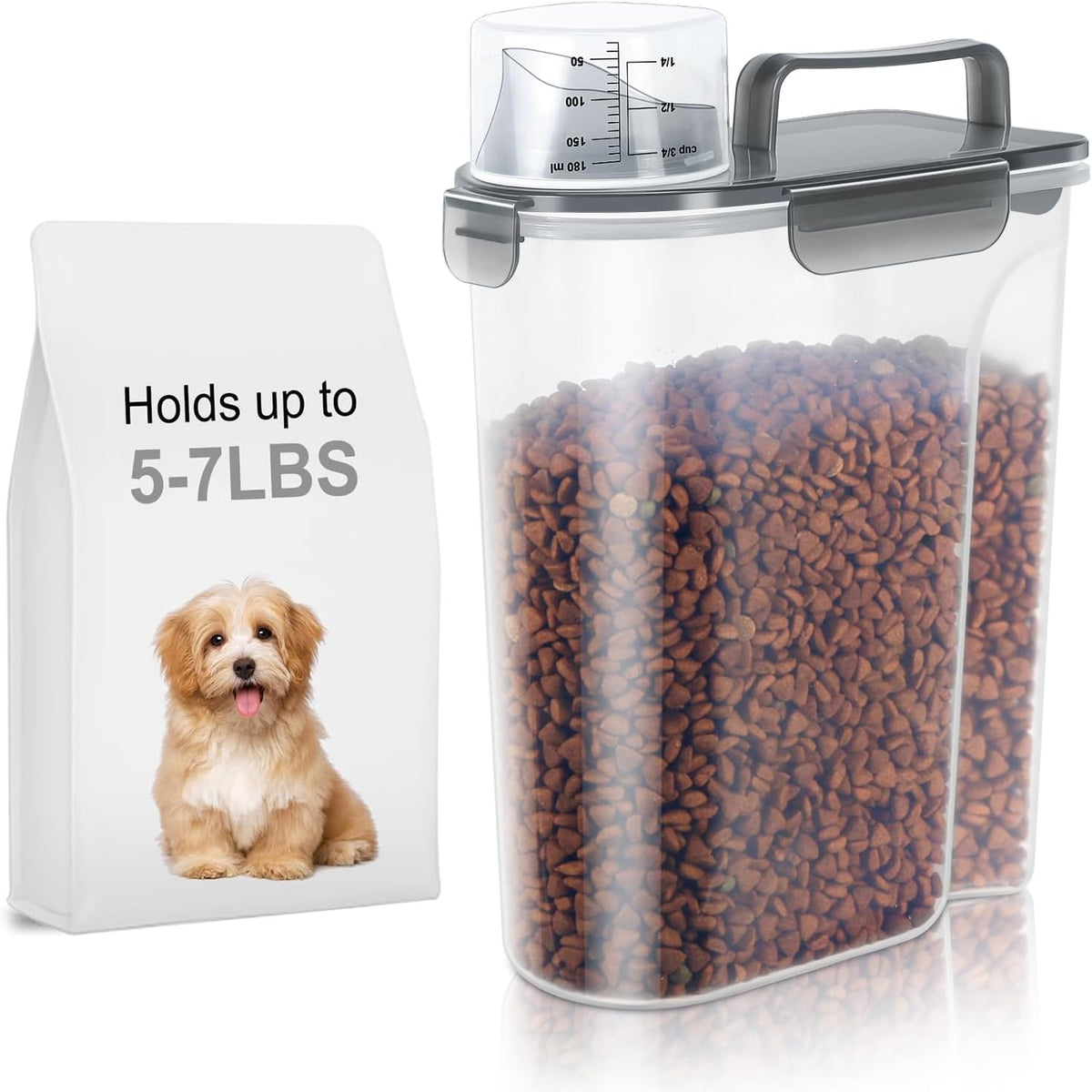 Leawalk pet food container in a pantry storage setting