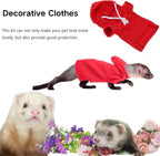 PUMEXFE authentic ferret clothes plush winter vest back view design