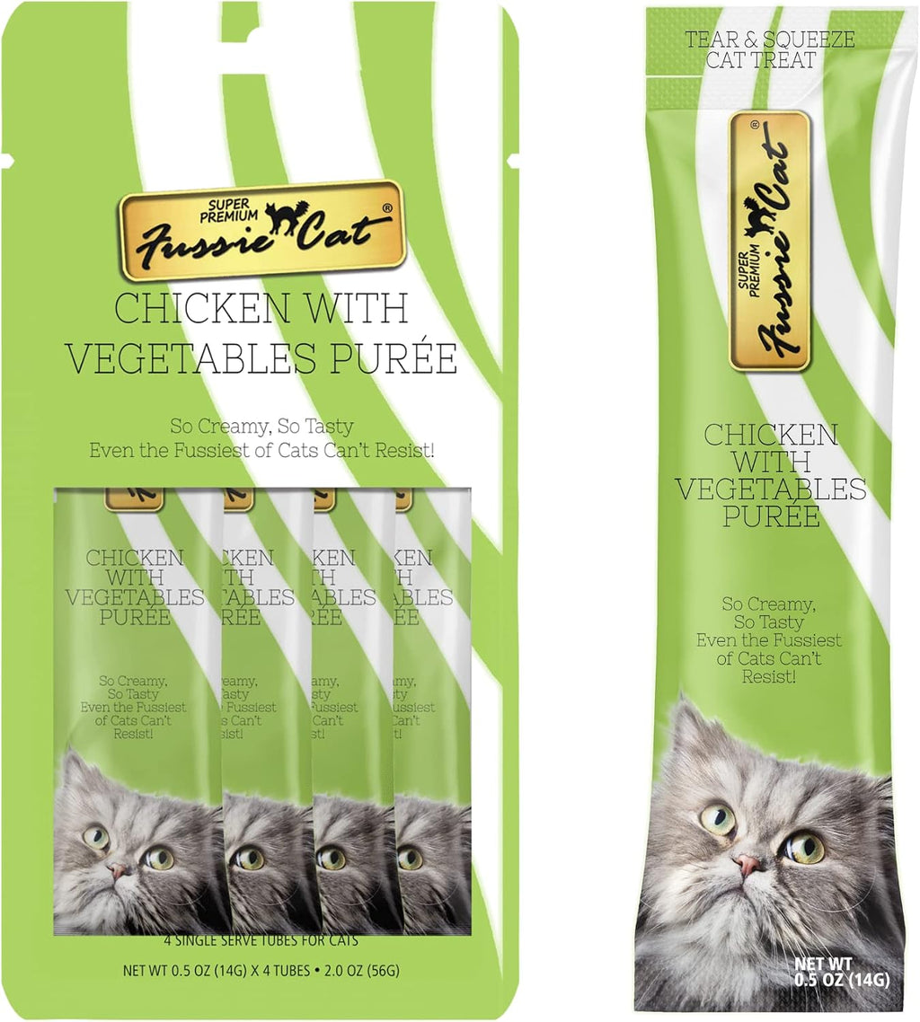 Fussie Cat Tuna with Chicken Puree, lickable cat treats, 0.5oz pouch pack of 4 - Image 14