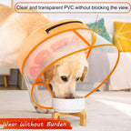Mariyago dog donut collar showing the internal loops meant for regular collar attachment.