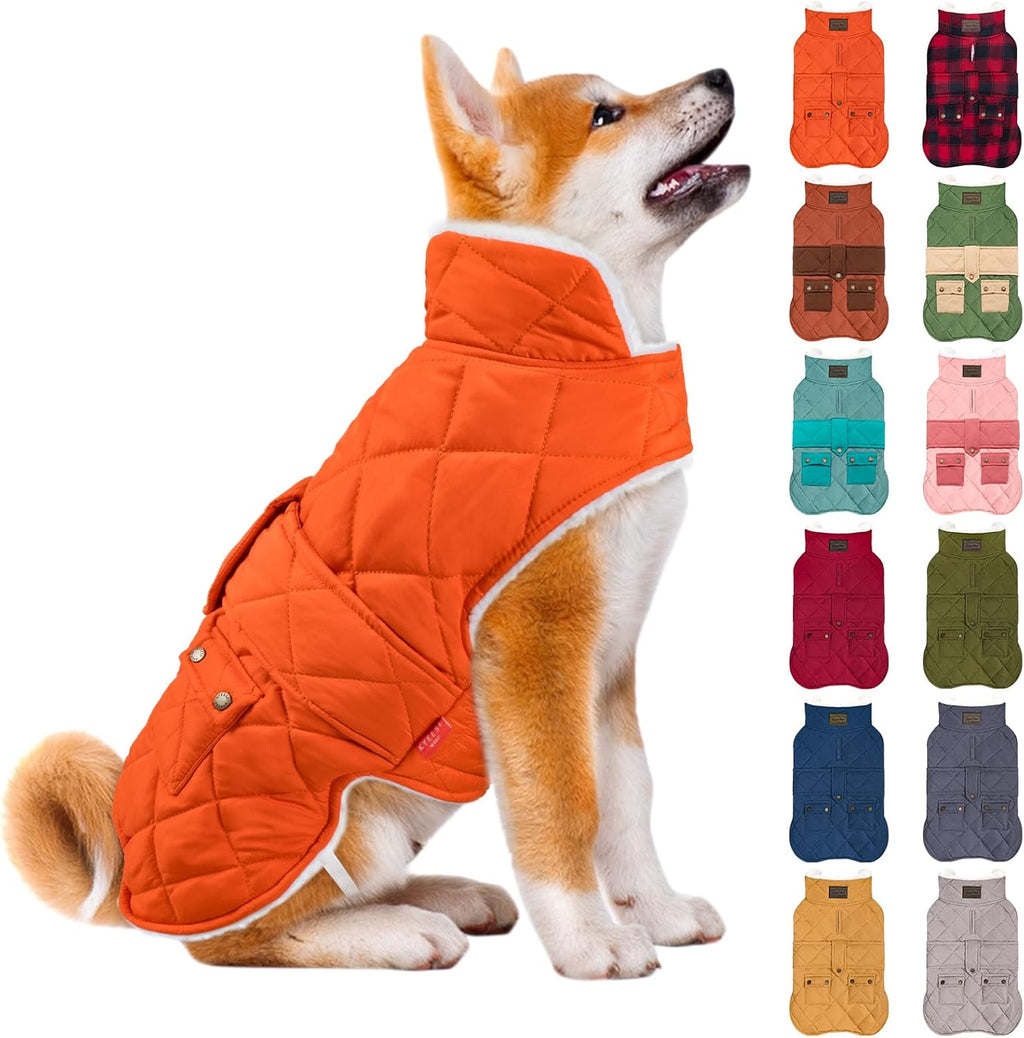 Kyeese branded pet winter apparel in puffer style