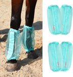 Universal Size Horse Leggings Fine Mesh Horse Fly Boots Greatly Reduce Stomping Breathable Horse Boots Leg Wraps (Set of 4) Purple - Image 10