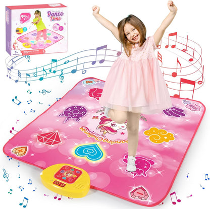 Yuning Unicorn Dance Mat front view electronic toy for girls