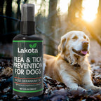 Lakota Naturals natural dog pest repellent spray packaging