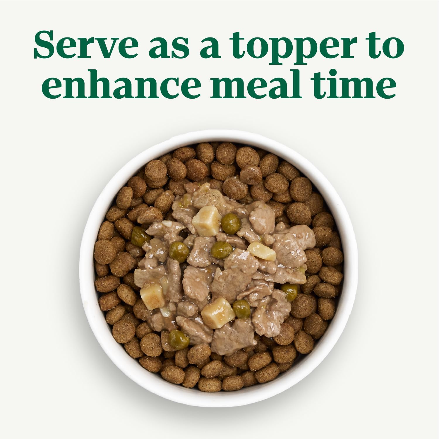 Authentic Nutro choice pet food natural ingredients breakdown view