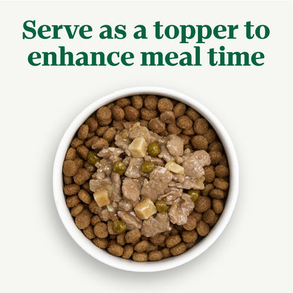 Authentic Nutro choice pet food natural ingredients breakdown view