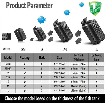 Carefree Fish aquarium magnetic cleaner packaging showing instructions for glass aquariums.