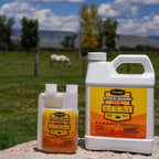 Pyranha Stock Guard indoor barn and dairy premise spray concentrate bottle side view