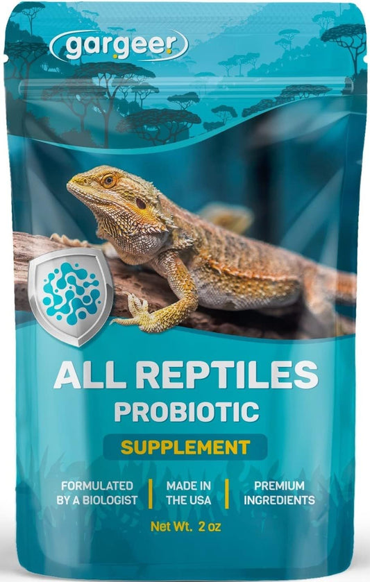 Gargeer Reptile Probiotics supplement 2 ounce bag front view