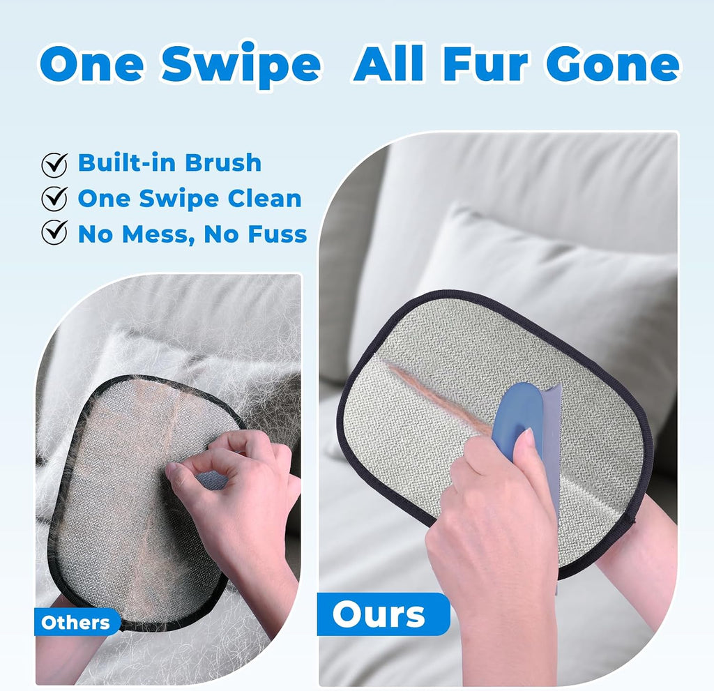 GRENTY pet hair removal glove cleaning stubborn fur from car seats