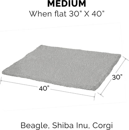 Furhaven thermal dog throw blanket showing the soft terry side texture