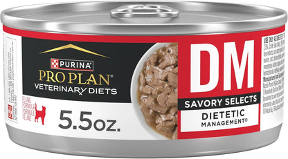 Purina Pro Plan Veterinary Diets DM Dietetic Management Feline Formula Wet Cat Food - (Pack of 24) 5.5 oz. Cans - Image 12