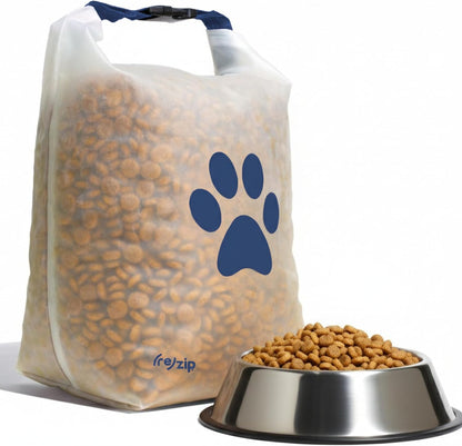 (re)zip Roll Top Pet Food Storage Bag (14-Cup) | BPA-Free, Food Grade, Pet Safe | Keeps Kibble Fresh for Camping, Dog Boarding, Weekend Getaways | Machine Washable - Image 9