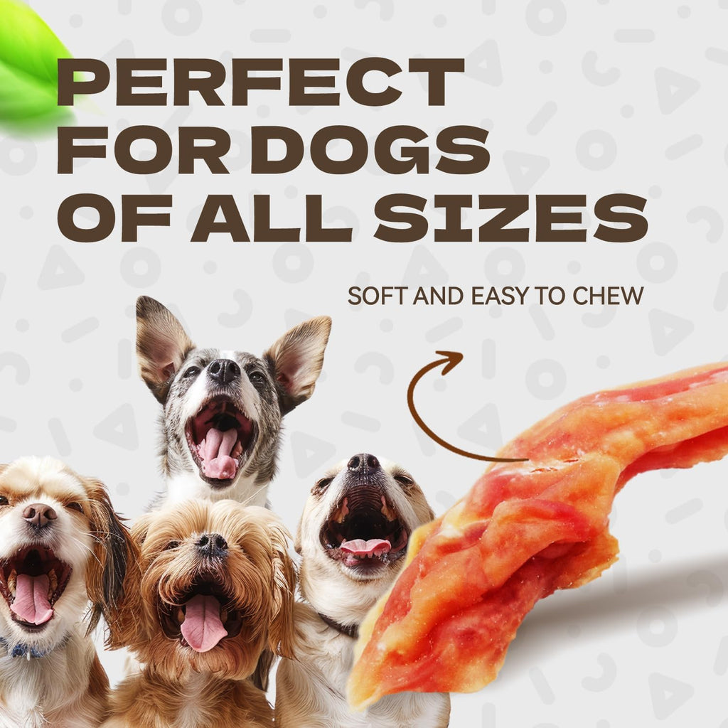 Natural chicken breast strips for pet training